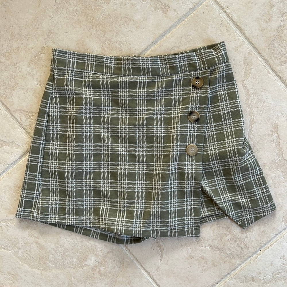 Altard State Plaid Green Skort